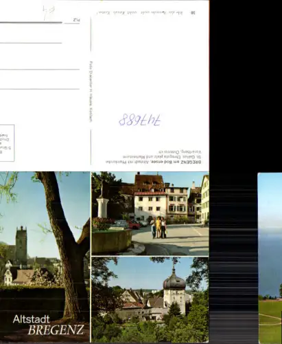 747688 Mehrbild AK Bregenz a. Bodensee Altstadt m. Pfarrkirche St Gallus Ehregutaplatz