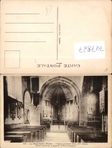 747827 Le Mont-Saint-Michel L Eglise paroissiale France