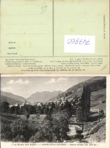747860 La Route des Alpes Aiguilies-en-Queyras Station estivale France