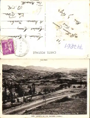 747861 Les Alpes Lacets du Col Bayard France