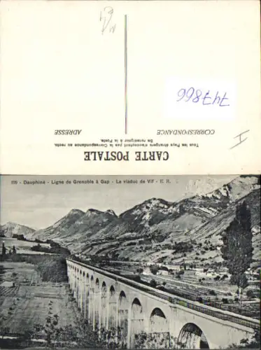 747866 Dauphine Ligne de Grenoble a Gap Le viaduc de Vif Viadukt France