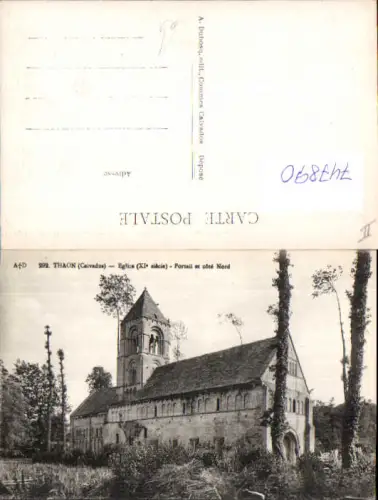747890 Thaon Calvados Eglise Portail et cote Nord Kirche France