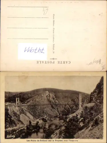 747911 Les Ponts de Treboul sur la Truyere avant l immersion Brücke France