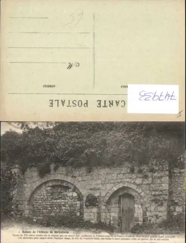 747933 Ruines de l Abbaye de Grestain Portes du XII siecle France