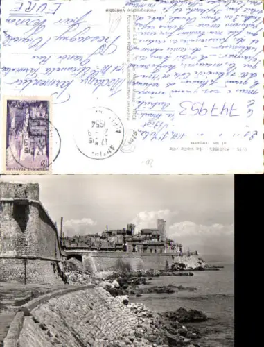 747953 Foto AK Antibes La vieille ville et les remparts Küste France