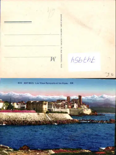 747954 Antibes Les Vieux Remparts et les Alpes France