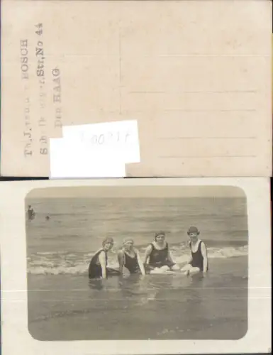 748004 Foto-AK Bademode Mode Frauen in Den Haag Strandleben