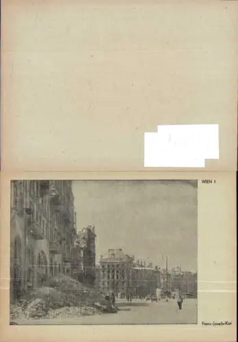 748014 Serie zerstörtes Wien Franz Josefs Kai