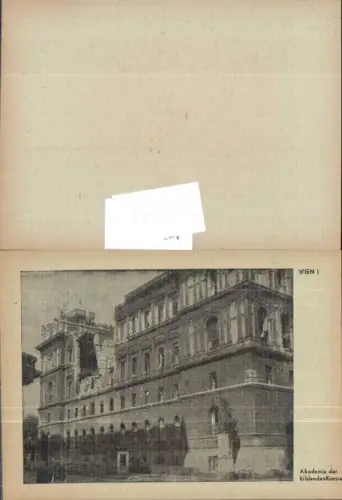748016 Serie zerstörtes Wien Akademie der bildenden Künste