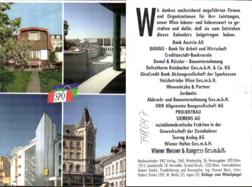 748047 Mehrbild AK Wien Vienna SPÖ Ansichten