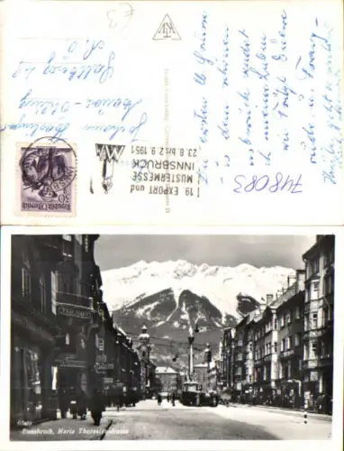 748083 Foto AK Innsbruck Maria Theresienstraße