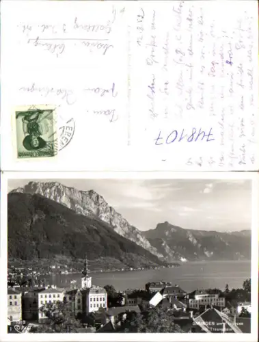 748107 Foto AK Gmunden a. Traunsee mit Traunstein