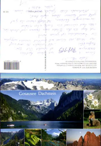 748115 Mehrbild AK Gosau Gosausee Hallstädter u. Gosaugletscher Dachstein