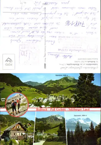 748116 Mehrbild AK Rußbach a. Paß Gschütt Animoshütte a. Rinnbergalm
