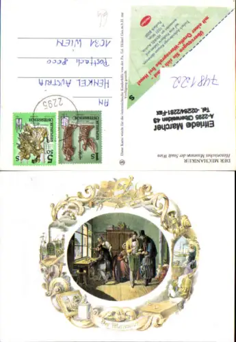748122 Künstler AK Der Mechaniker Historisches Museum der Stadt Wien Berufe