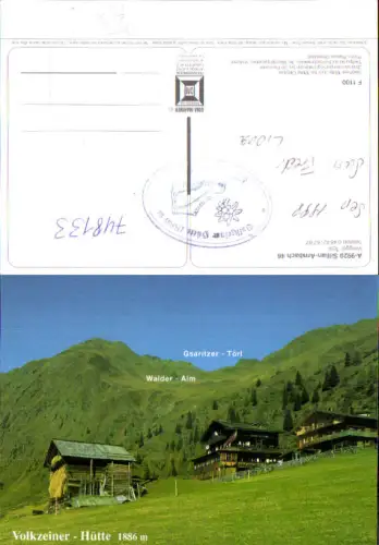 748133 Sillian Arnbach Volkzeiner-Hütte m. Walder-Alm u. Gsaritzer Törl