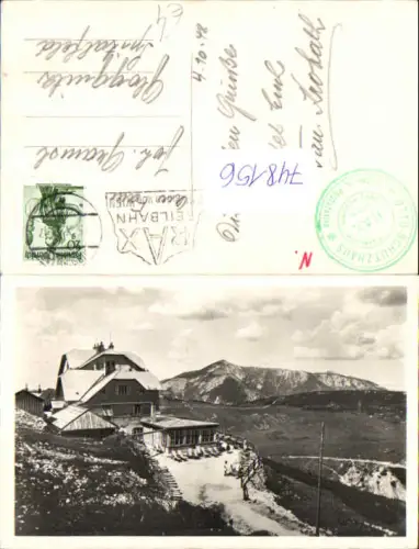 748156 Foto AK Ottoschutzhaus Reichenau a. d. Rax