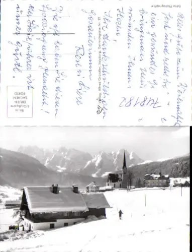 748182 Foto AK Gosau Salzkammergut Wintersport m. Donnerkogel