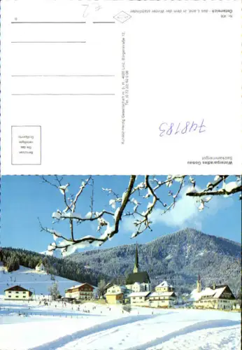 748183 Gosau Salzkammergut Ansicht m. Kirche im Winter