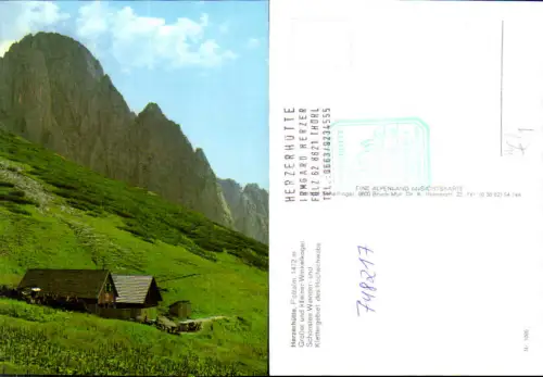 748217 Herzerhütte Fölzalm Thörl Hochschwabgebiet