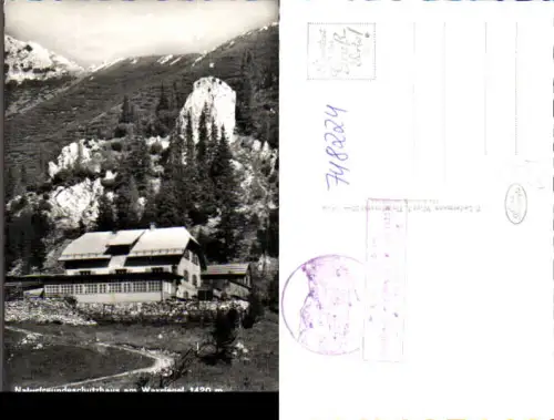 748224 Foto AK Neuberg a. d. Mürz Kapellen Naturfreundeschutzhaus Waxriegelhaus