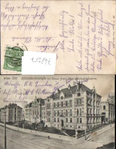 748257 Wien Hietzing Hütteldorferstraße Franz Josef Landwehr Kaserne