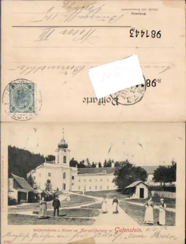 748315 Gutenstein Mariahilferberg Leute 1900
