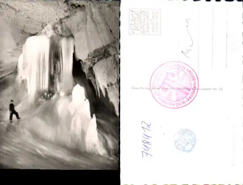 748412 Foto AK Obertraun Dachstein Rieseneishöhle Gralsburg