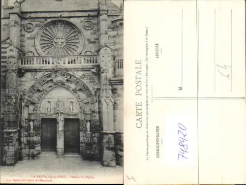 748420 La Neuville-au-Pont Portail de l Eglise France