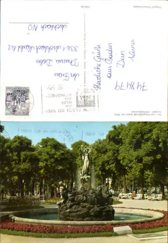 748479 Baden b. Wien Kurpark u. Undinebrunnen Brunnen