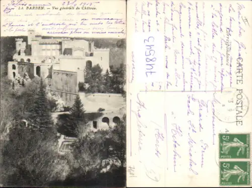 748543 La Barben Vue generale du Chateau Schloss France