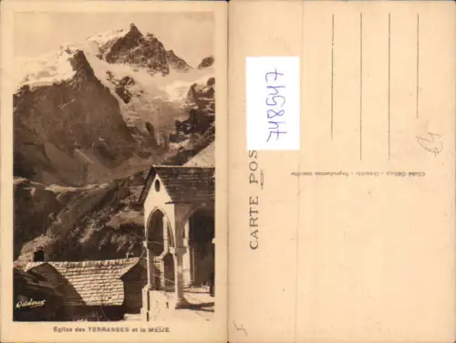 748547 Eglise des Terrasses et la Meije France