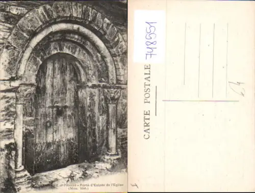 748551 Boule-d'Amont Serrabone Prieure Porte d Entree de l Eglise Kirche Tür France
