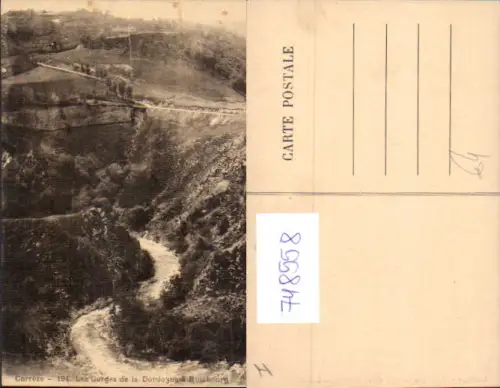 748558 Correze Les Gorges de la Dordogne a Rotabourg France