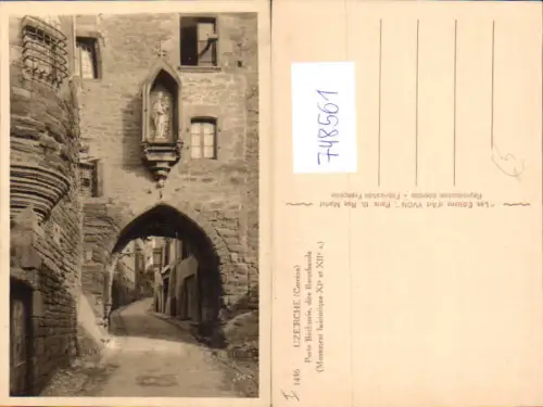 748561 Uzerche Correze Porte Becharie dite Barachaude France