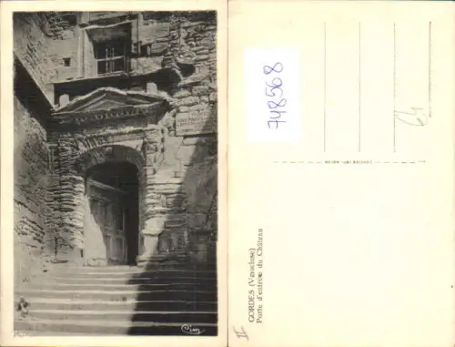 748568 Gordes Vaucluse Porte d entree du Chateau Schloss France