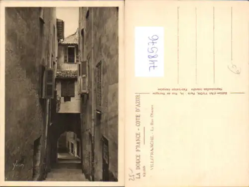 748576 Villefranche La Rue Obscure Enge Gasse France