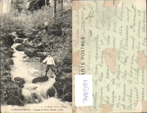 748594 Orbais-l Abbaye Paysage du Moulin Minette Le Ru France