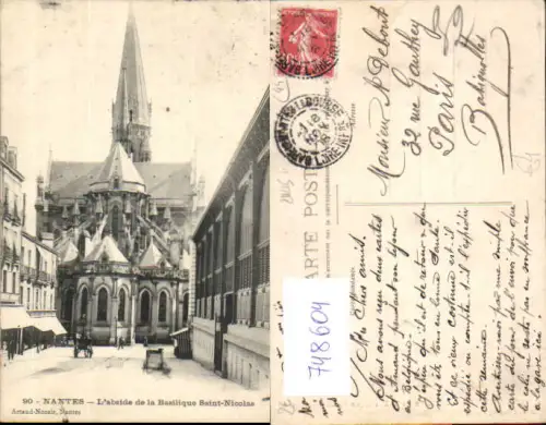 748604 Nantes L abside de la Basilique Saint-Nicolas France