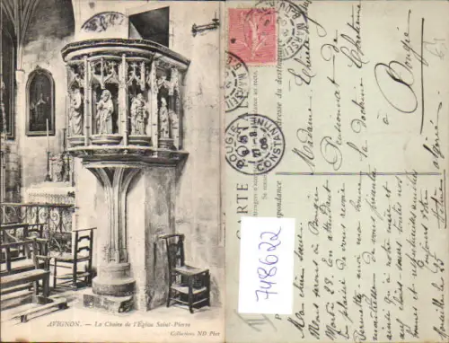 748622 Avignon La Chaire de l Eglise Saint-Pierre France
