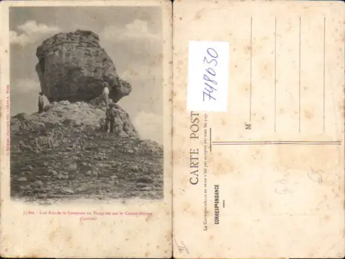 748630 Lou Roc de la Campano au Veygalier sur le Causse-Mejean Lozore Gesteinsformation France