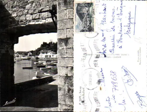 748638 Foto AK Socoa L entree du Fort Hafen Boote France