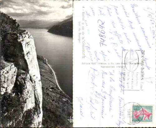 748642 Foto AK Rocher a pic de la Chambotte Lac du Bourget France