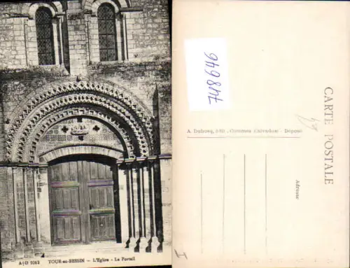 748646 Tour-en-Bessin L Eglise Le Portail France