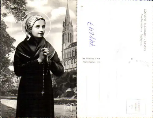 748647 Fotomontage Couvent St Gildard Nevers Ste-Bernadette Soubirous Heilige France