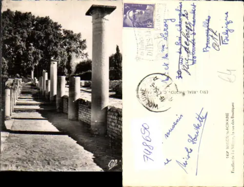 748650 Foto AK Vaison-la-Romaine Fouilles de la Villasse la rue des Boutiques France