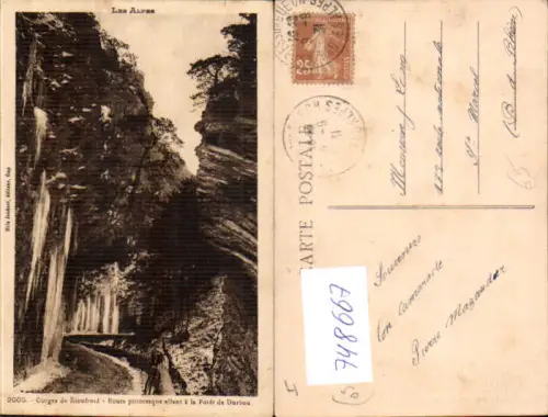 748667 Les Alpes Gorges de Rionfroid Route allant a la Foret de Durbon France