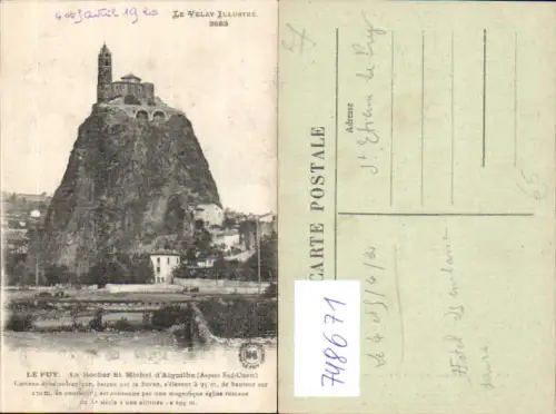 748671 Le Velay Illustre Le Puy Le Rocher St Michel d Aiguilhe France