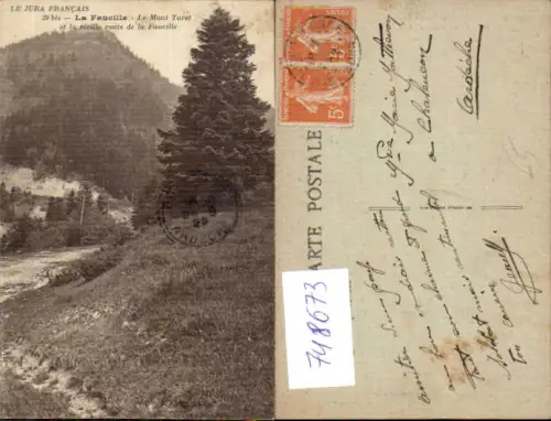 748673 Le Jura Francais La Faucille Le Mont Turet et la vieille route de la Faucille France