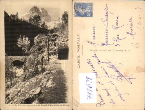 748678 Le Pelvoux et la Route d Ailefroide au Claux France